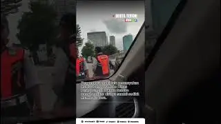 Seorang anggota dishub jaksel nemplok di kap mobil kebawa dari setiabudi sampai menteg #limapagi