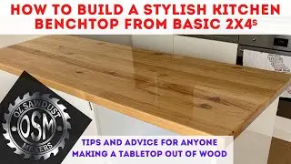 2x4s Kitchen Benchtop - Easy Stylish DIY Tabletop Project - How To Kitchen Island 4x2 
