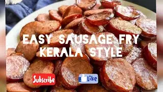 Chicken sausage fry 😍#kerala #sausage #dinnerrecipe #usa #uk #indian #subscribe #trending #shorts