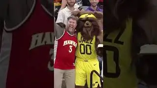 Jazz Bear is one-of-a-kind 🐻🖤 | UTAH JAZZ #shorts