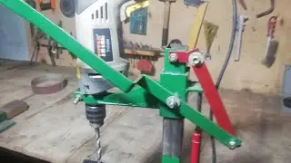 Drill press buil/ Angre grinder Stand || Сверлильный станок из дрели. Homemade Drill press