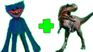 Huggy Wuggy + Dinosaur = ??? Poppy Playtime Animation