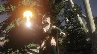 Blender and Marvelous designer sorceress fire bending