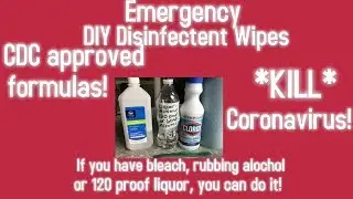 DIY Disinfectant Wipes 3 WAYS! Emergency DIY Wipes Hack Best Disinfectant  Wipes Recipe