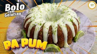 💥PA PUM💥 INCRÍVEL BOLO FEITO COM GELATINA | BOLO DE GELATINA SABOR LIMÃO | BOLO DE LIMÃO COM CREME