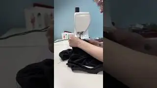 Обработка трикотажного топа двойной иглой🙌🏻
