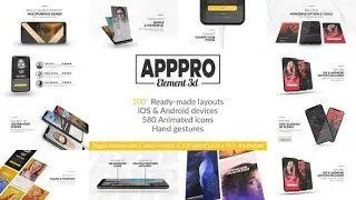 App Pro for Element 3D | After Effects Template | Product Promo