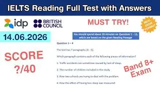 IELTS Academic Reading Practice Test with Answers 14.06.2026 - Test 