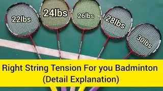 Badminton STRING TENSION guide | Badminton tension in hindi