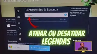 COMO ATIVAR OU DESATIVAR LEGENDAS (Closed Caption) NA SMART TV SAMSUNG