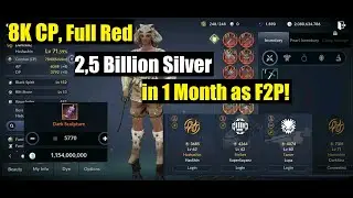 Black Desert Mobile:  8K CP, 2.5 Billion Silver, Full Red in 1 Moth as F2P!