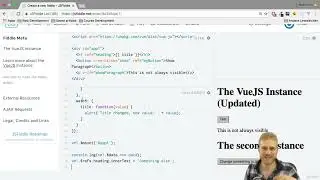 V. Understanding the VueJS Instance. 9. Mounting a Template