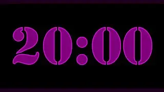 20 minute timer with calm and relaxing music - HW Timer 020