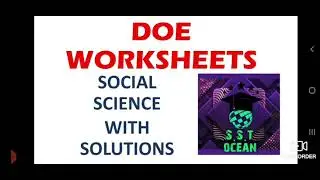 DOE worksheet 12 class 6 social science with solutions in 6 min