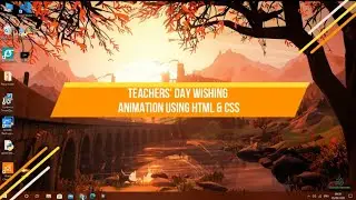 Teachers' Day Wishing Animation With HTML & CSS | Text Animation With HTML and CSS