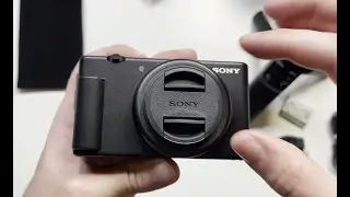 Sony ZV-1F and Sony Bluetooth Shooting Grip GP-CPT2BT - ASMR Unboxing (Silent)