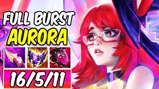 AURORA MID FULL AP BURST | New Champion Build & Runes | League of Legends