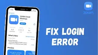 Fix Zoom App Login Error | 2021