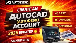 Create an Autodesk (AutoCAD) Account Easily (2026) (Laptop/Desktop) | Step-by-Step Guide.