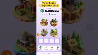 Vertus today combo cards | 12 September 2024 #vertus #vertusdailycombo #vertcoin