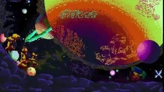 Pixel Art Space Landscape