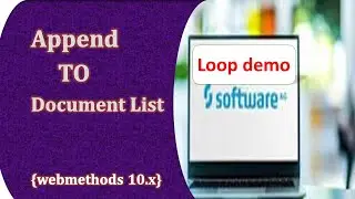 Loop demo by using append to document list in webmethods||loop example||use $iteration variable.