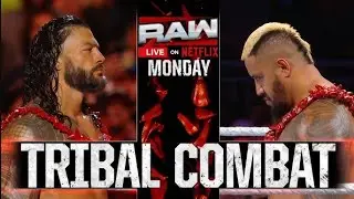 Roman Reigns vs Solo Sikoa WWE RAW | TRIBAL COMBAT