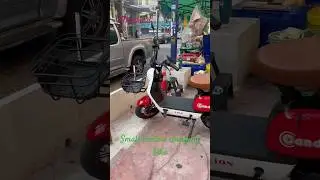 A small electric charging bike #automobile #travel
