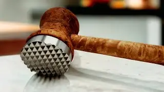 Woodturning | Maple Burl Tenderizer Mallet