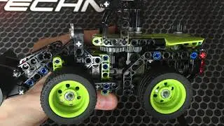 LEGO technic front loader lime
