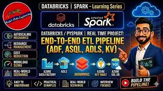 87. Databricks | Pyspark | Real Time Project: ETL Pipeline Integrating ADF, ASQL, ADLS, Key Vault