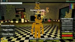 roblox The Pizzeria Roleplay Remastered golden freddy showcase