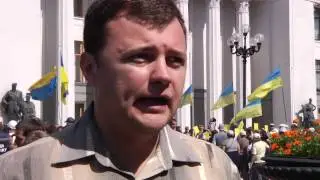 Переселенцы митингуют за свои избирательные права 16.07.2015. Олег Поливанов