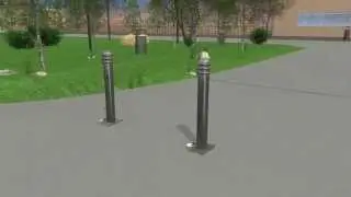 Installing Fold Down Bollards with Concrete Inserts