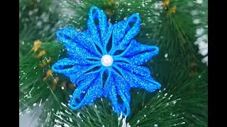 Snowflake from glitter foamiran