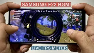 Samsung F22 BGMI 60 FPS Gameplay Review with Live FPS Meter | Surprising!