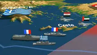 Turkey search for gas fields, Egypt, UAE and France join Greece in military joint exercices.