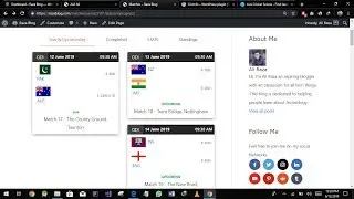Live Cricket Match Plugin for Wordpess