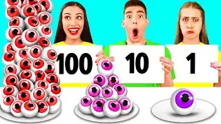 100 Layers of Food Challenge | Kitchen War by RaPaPa Challenge