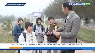 Boysun tumanidangi mahallalarda yoshlar xatlovdan o‘tkazilmoqda