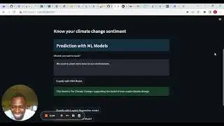 streamlit sentiment analysis demo on climate change #streamlit #datascience #nlp #machinelearning