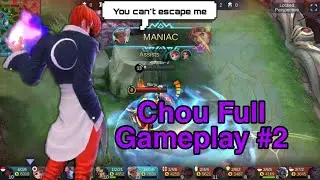 Chou Full Gameplay #2 | Mobile Legends : Bang Bang