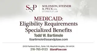 MEDICAID: Eligibility Requirements Specialized Benefits