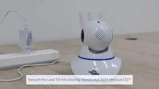 Câmera IP Hiseeu 1536P 1080P WIFI Wireless