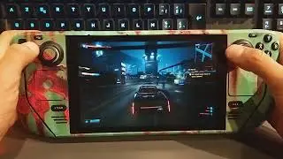 cyberpunk 2077 With a Trendy Green With Pink Rust Skin For Steam Deck!