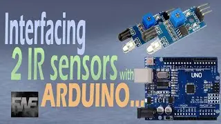 Interfacing 2 IR sensors with arduino |blinking LED by 2 IR sensors |full code explained in hindi..