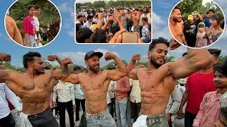 Shirtless Public Reaction in CP with Aadi Nagar 🔥😈