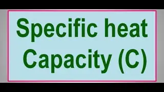 Specific heat capacity in Tamil