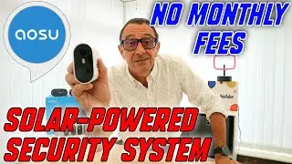 AOSU C7S-4H 5MP AI WiFi Solar-Powered Security System Affordable Price No Monthly Fee with 4 Cameras