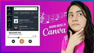 How To Add Music To Canva - Canva Tutorials For Beginners  | Adding Music To Canva Video